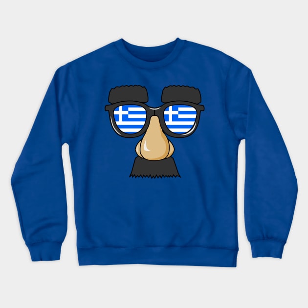 Funny Greek Face. Crewneck Sweatshirt by Jakavonis